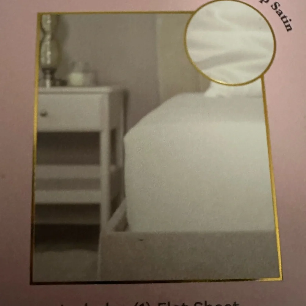 RISE Satin Flat Sheet in Queen in Charcoal Gray NIB